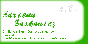 adrienn boskovicz business card